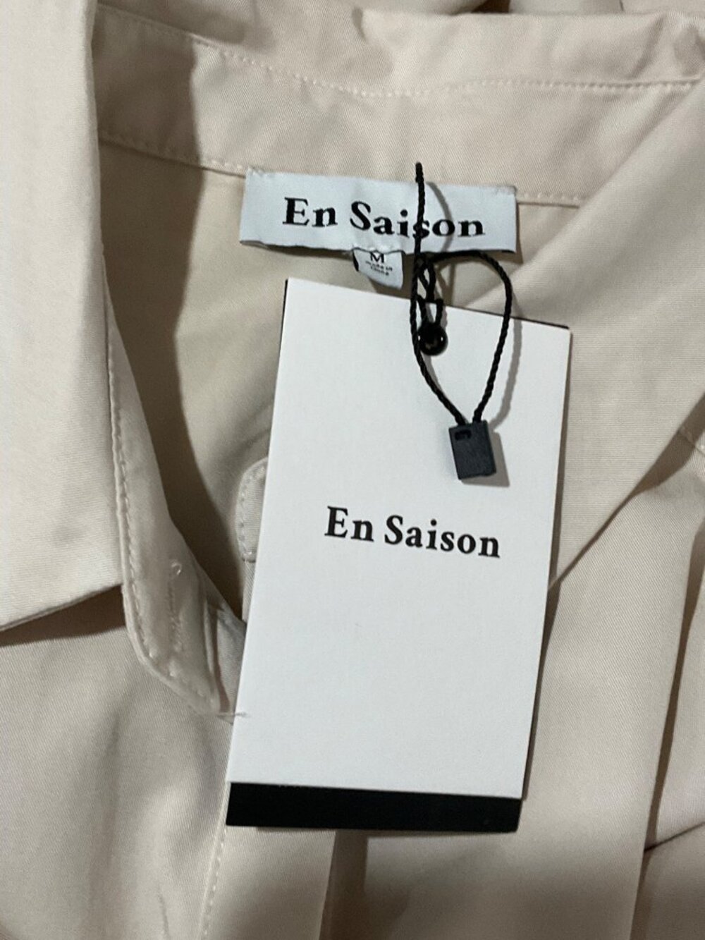 En Saison Quince Midi Shirt Dress in ecru Medium New Womens dresses - Picture 10 of 15